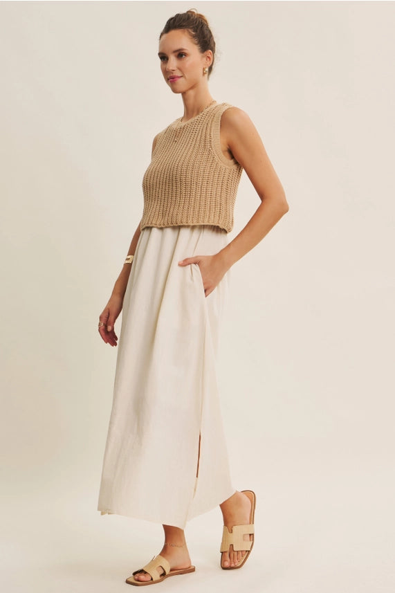 Khloe Two-fer Midi Dress
