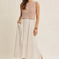 Khloe Two-fer Midi Dress - Pink