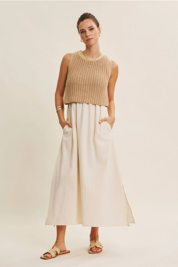 Khloe Two-fer Midi Dress