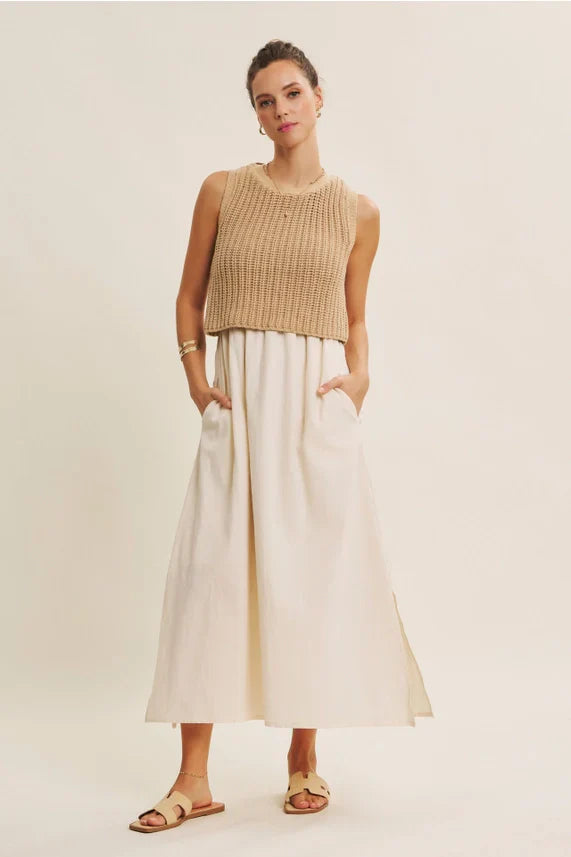 Khloe Two-fer Midi Dress