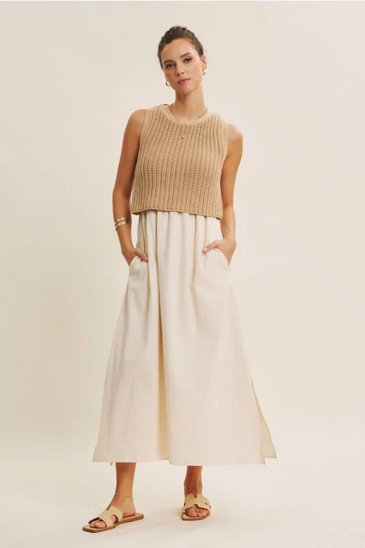 Khloe Two-fer Midi Dress
