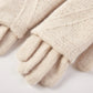 Knit Weave Texture Winter Gloves