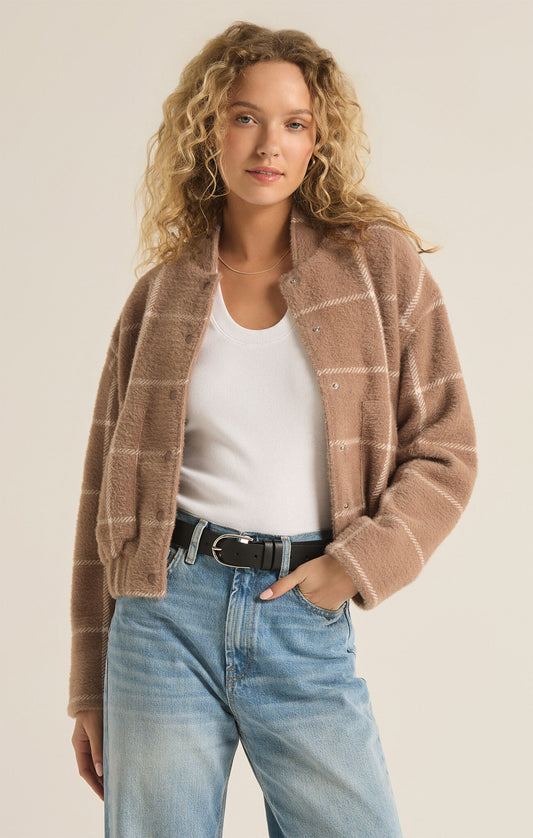 Lex Plaid Bomber Jacket-210 RTW OUTERWEAR-FORMAL SOCIETY