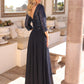 Mallory, a timeless masterpiece features a graceful V-neckline and luxurious chiffon-999 FORMAL - MOB-FORMAL SOCIETY