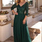 Mallory, a timeless masterpiece features a graceful V-neckline and luxurious chiffon-999 FORMAL - MOB-FORMAL SOCIETY