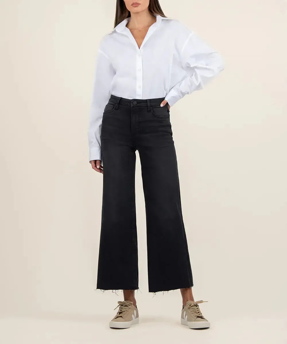 Meg High Rise Raw Hem Jean