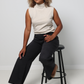 Meg High Rise Raw Hem Jean