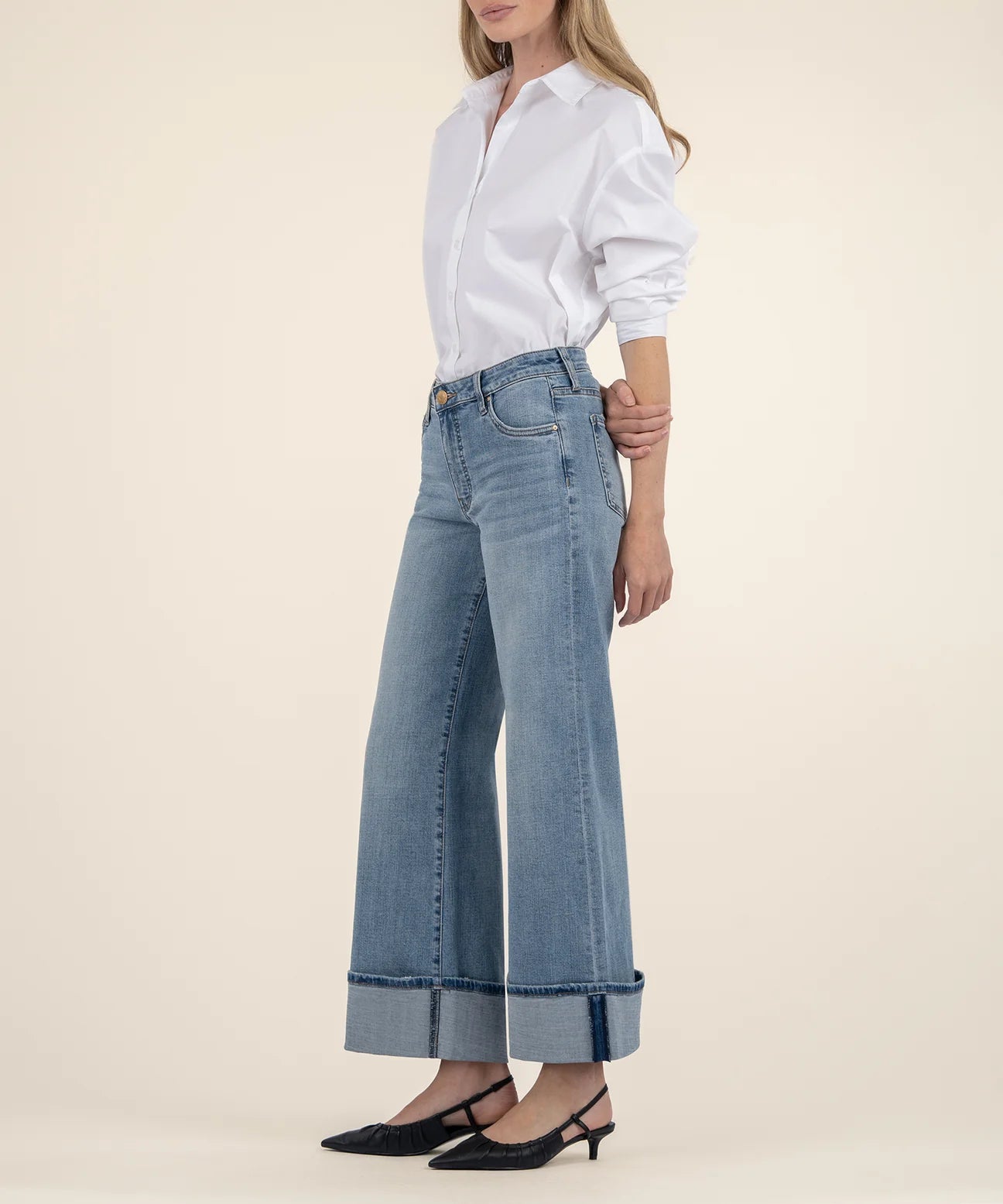 Meg Wide Leg Roll Up