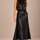 Black Satin Skirt