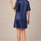 Satin Flutter Sleeved Dress