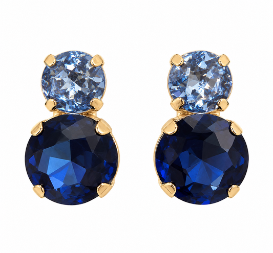 Navy Sapphire Crystal Earring