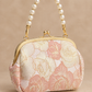 Pink Floral Brocade Evening Bag