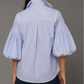 Blue Pinstripe Blouse
