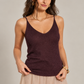Lexi Shiny Tank Cami - Prune