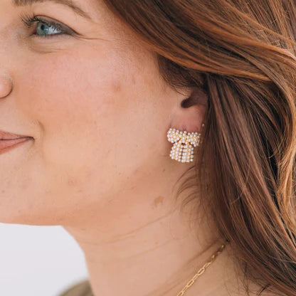 Pretty Girl Bow Earrings-610 ACCESSORIES - EARRING-FORMAL SOCIETY