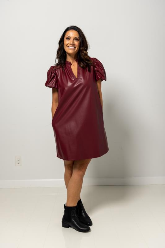 VEGAN LEATHER DRESS