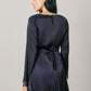 Satin & Lace Long Sleeve Mini Dress