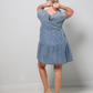 Braided Denim Mini Dress