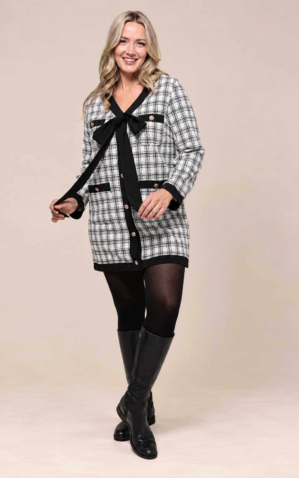 Bow Jacket Dress