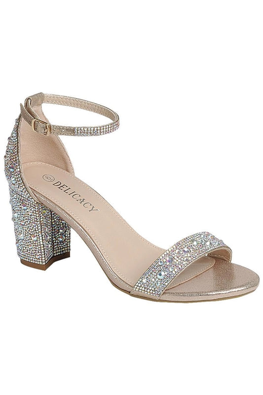 Cami Block Heel Dress Sandal - Gold AB