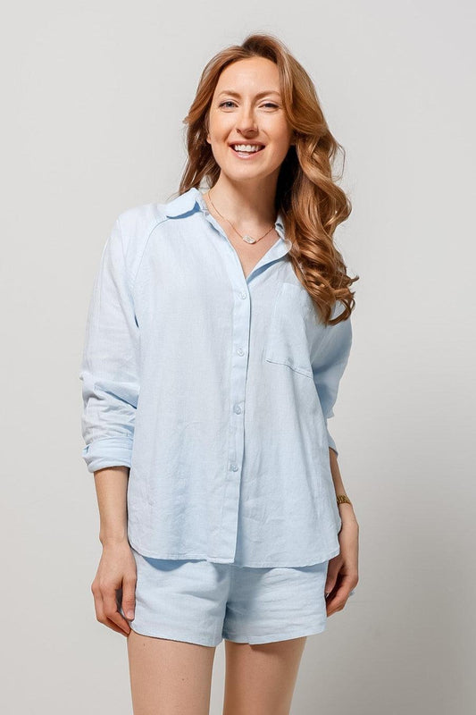The Perfect Linen Top-300 RTW TOP - LONG SLEEVE-FORMAL SOCIETY