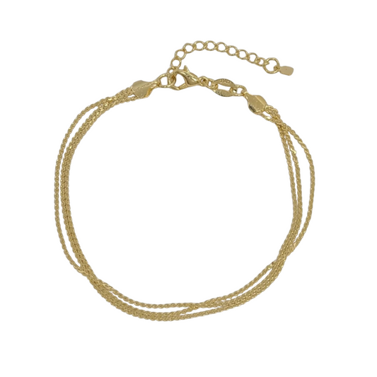 Triple Link Bracelet-630 ACCESSORIES - BRACELET-FORMAL SOCIETY