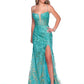 Turquoise & Gold Prom Dress-999 FORMAL - PROM-FORMAL SOCIETY