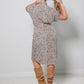 Button Down Animal Midi