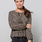 Long Sleeve Leopard Top