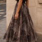 Toile De Jouy Tulle Skirt | Chocolate