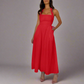 Red Halter Maxi Dress