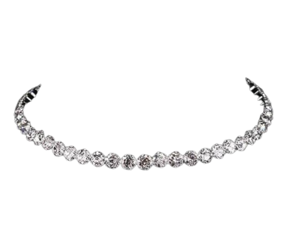 Chunky Crystal Necklace/Earring Set