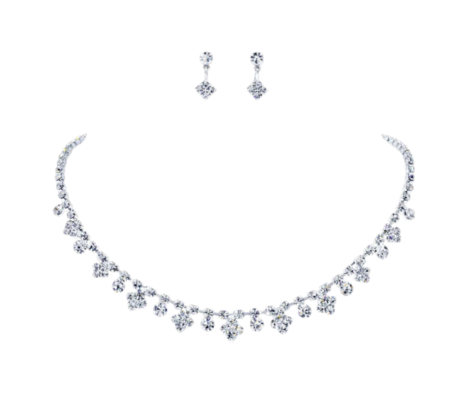 Diamonds Necklace and Earring Set