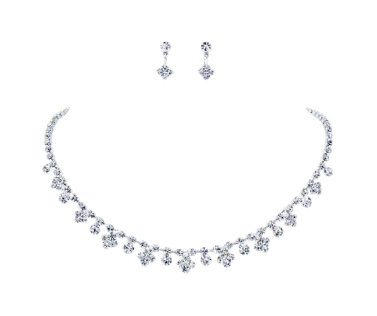 Diamonds Necklace and Earring Set