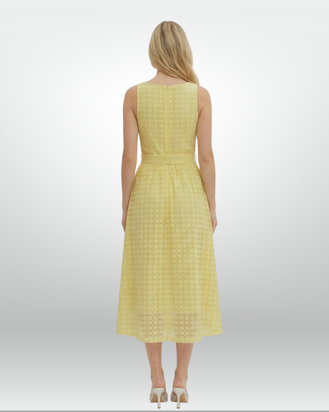 Yellow Eyelet Dress