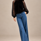 Velvet Lace Sleeve Blouse