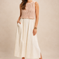 Khloe Two-fer Midi Dress - Pink