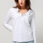 White Logan Shirt-310 RTW TOP - BLOUSE-FORMAL SOCIETY