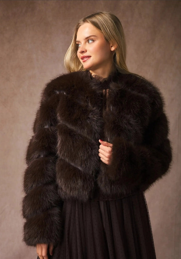 Copenhagen Faux Fur Cape Jacket