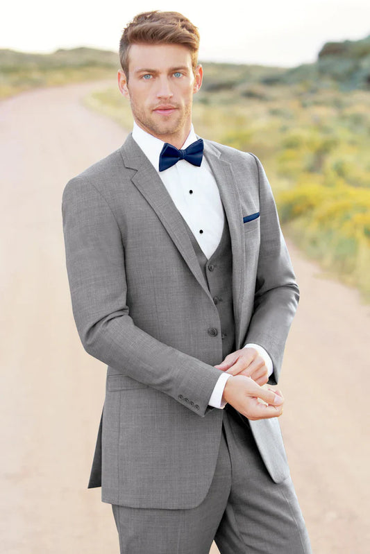 Allure Men Heather Grey Suit Coat-JFW-DISTRICT 1