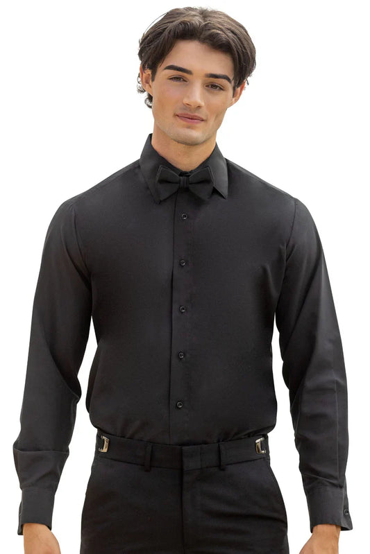 Black Premium Microfiber Shirt-JFW-DISTRICT 1