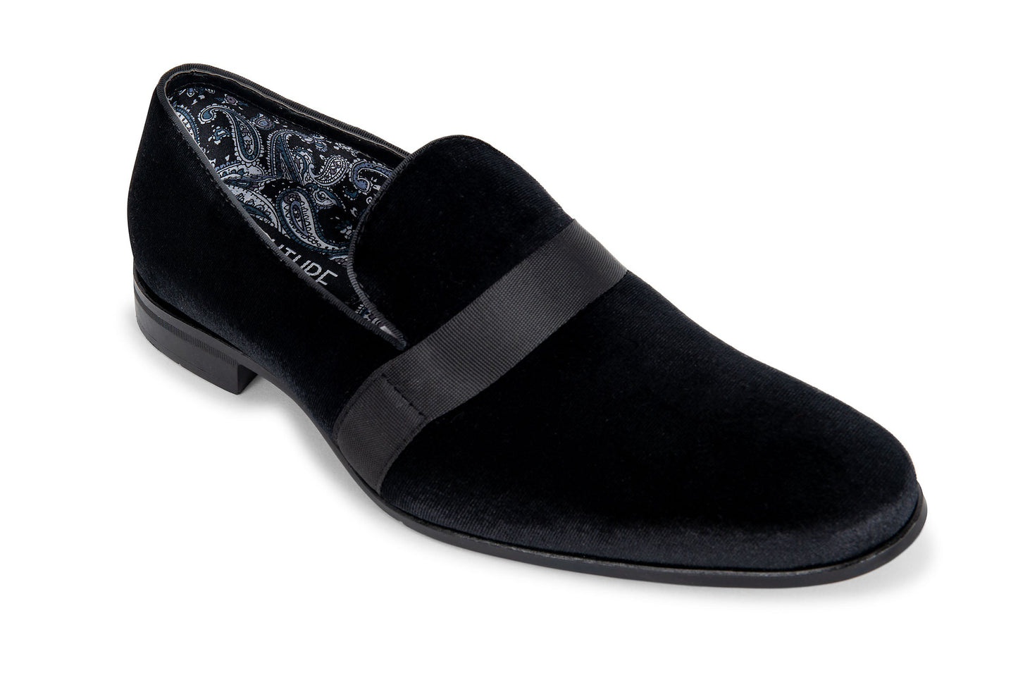 Black Velvet Sparkle Slip-On Shoe-JFW-DISTRICT 1