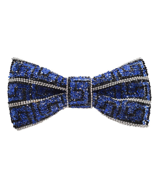 Navy Sparkling Bow Tie