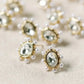 Crystal Pearl Oval Stud Earrings-610 ACCESSORIES - EARRING-FORMAL SOCIETY