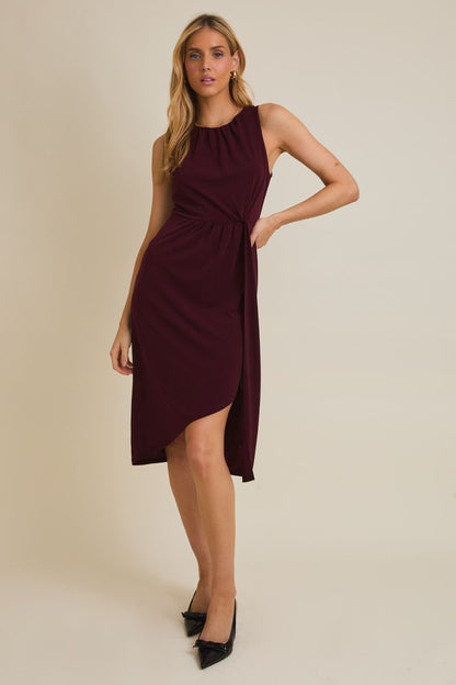 Twist Tulip Midi Dress