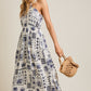 Abstract Print Dress
