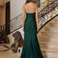 Fitted Prom Dress with Halter Neckline