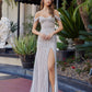 Stunning Full Sequined Beaded Prom Dress