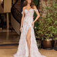 Full Flower Sequind and Beaded Prom Dress