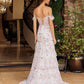 Full Flower Sequind and Beaded Prom Dress